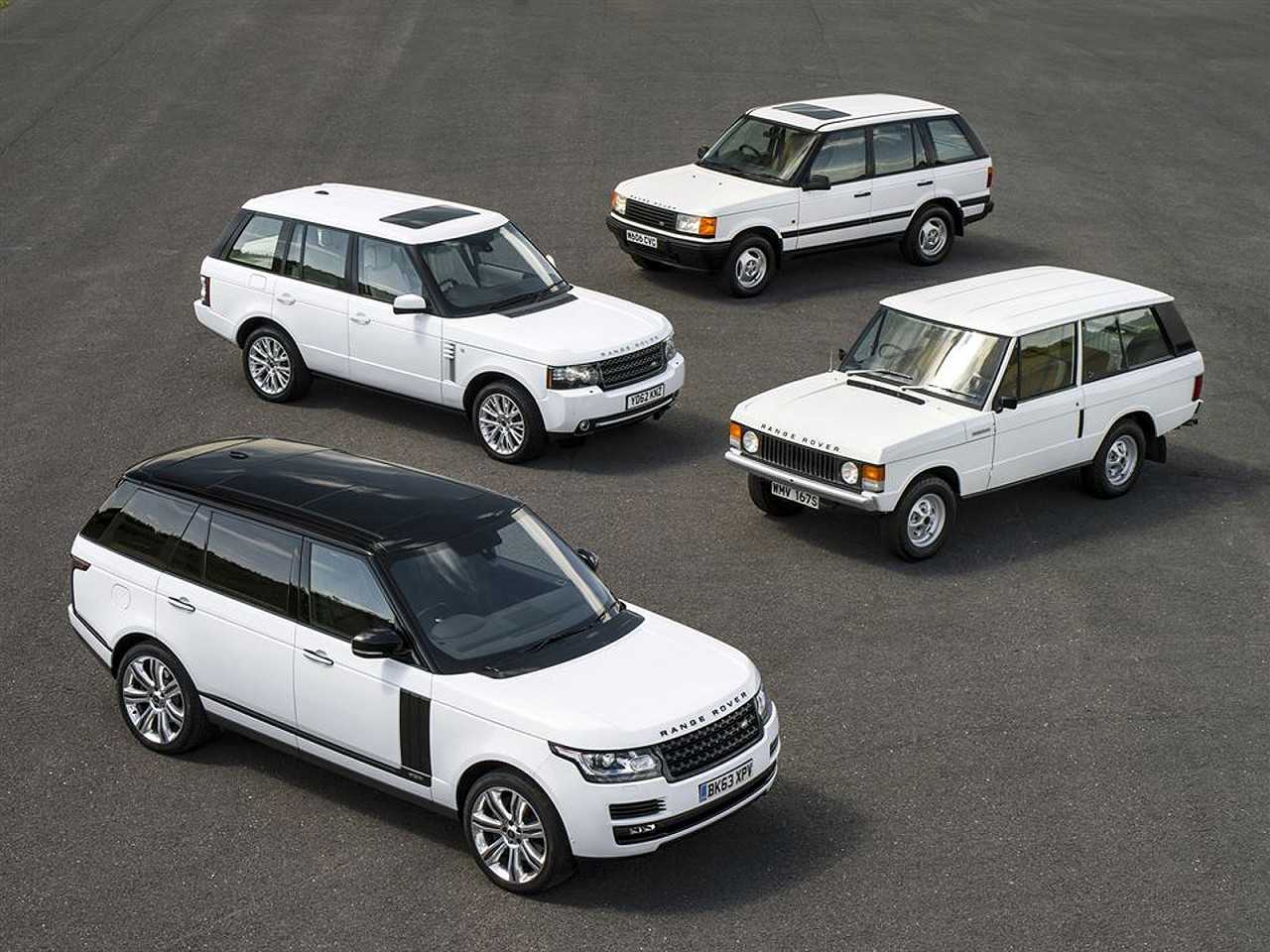 As quatro geraes do Range Rover