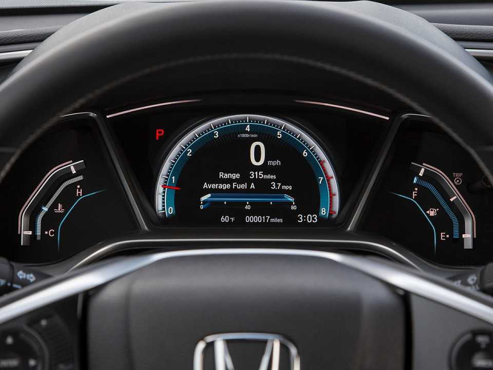 Honda�Civic 2016 - painel de instrumentos