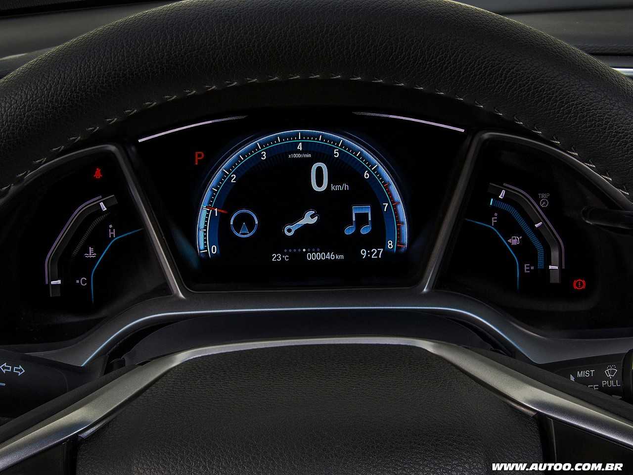 Honda�Civic 2017 - painel de instrumentos