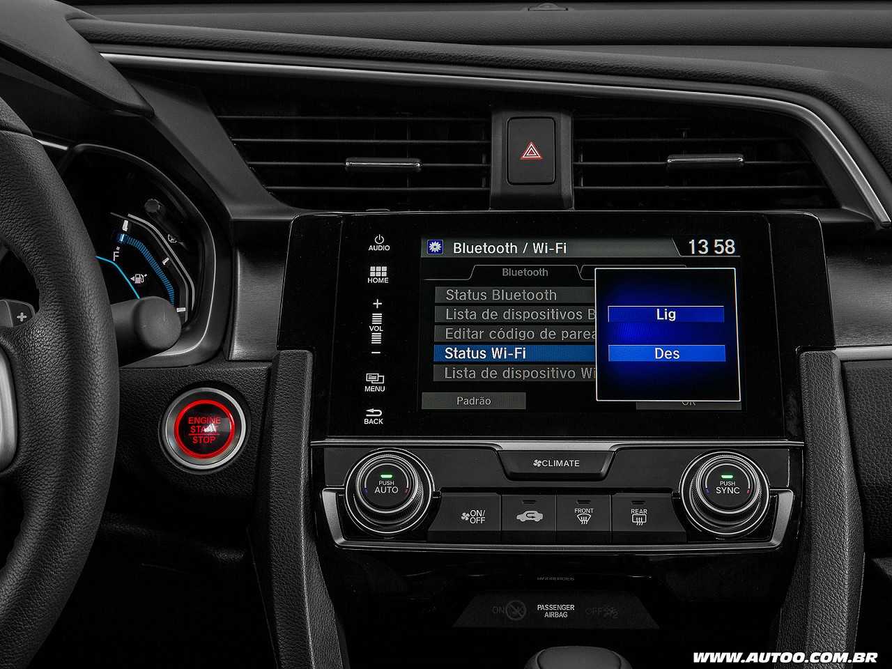 Honda�Civic - Foto 143 de 171 - 1600 x 1200 pixels2017 - console central