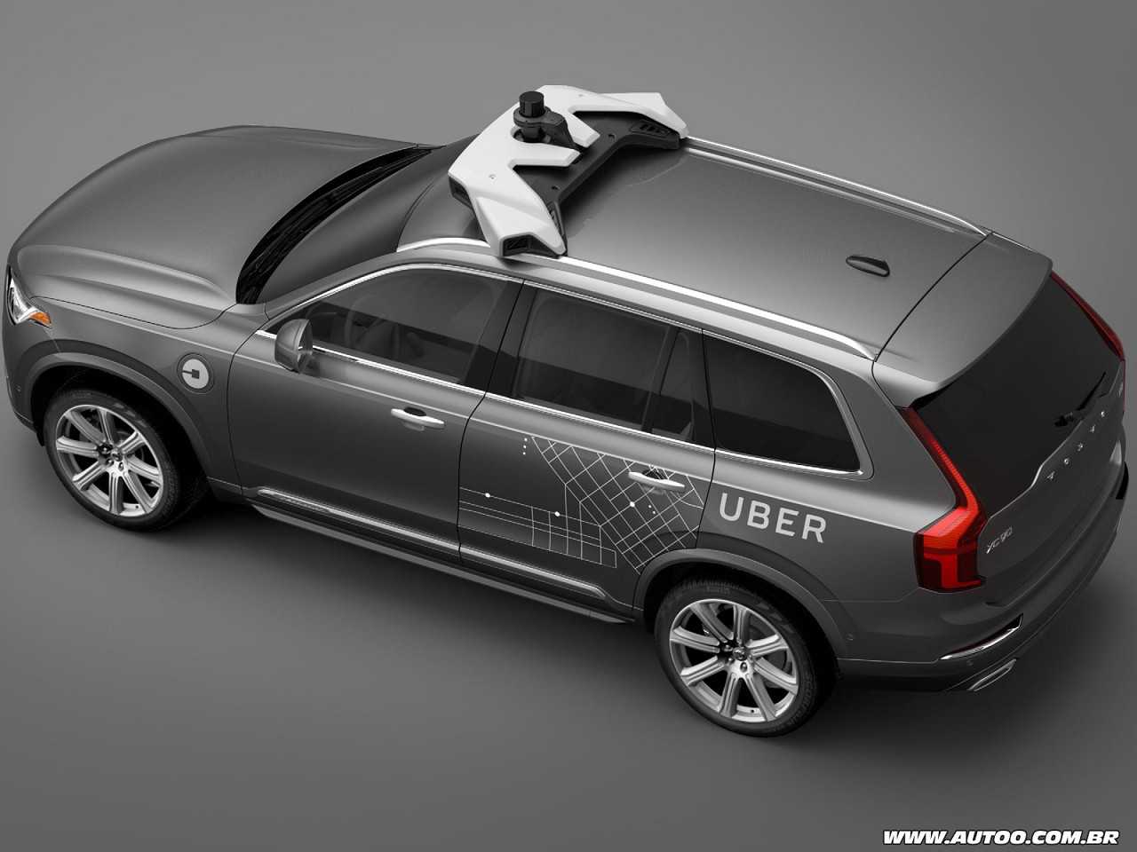 Volvo XC90 com tecnologia de conduo autnoma preparado pela Uber
