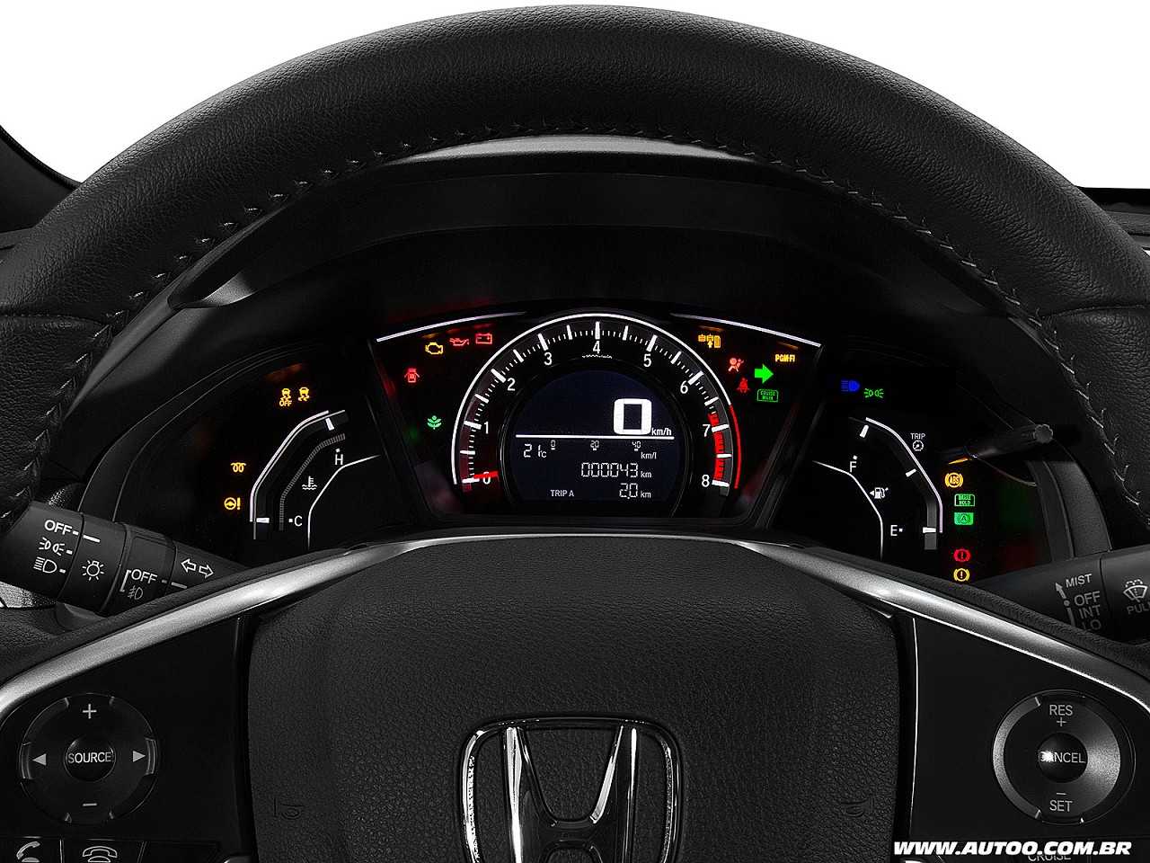 Honda�Civic - Foto 117 de 171 - 1600 x 1200 pixels2017 - painel de instrumentos