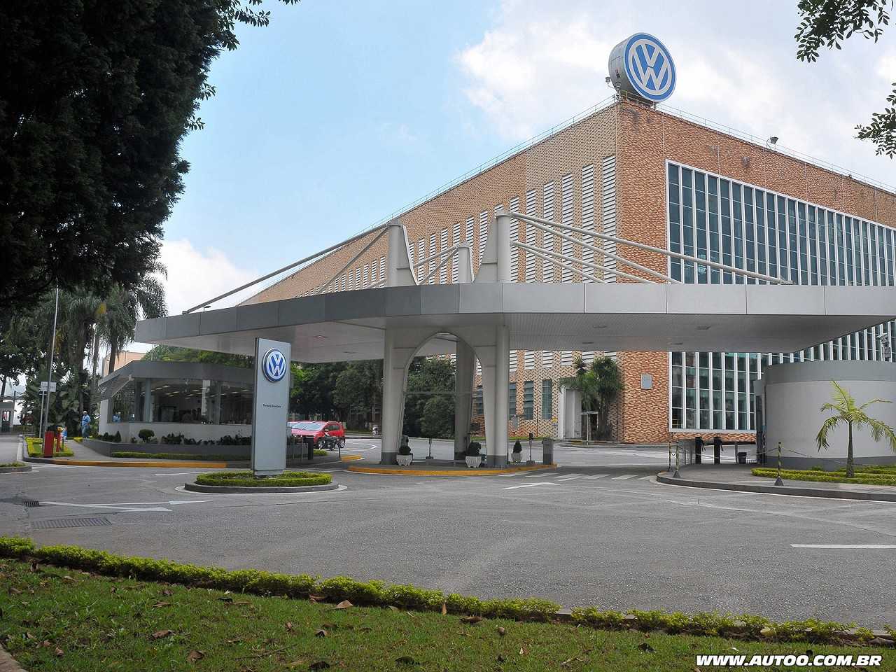Acima a unidade Anchieta, sede da Volkswagen do Brasil
