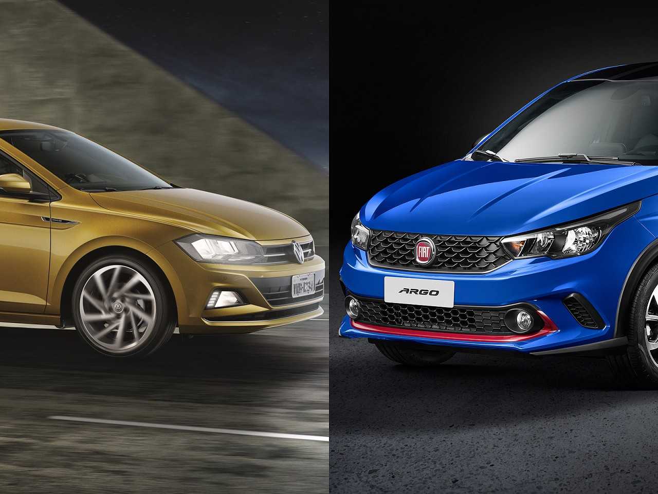 Volkswagen Polo Highline e Fiat Argo HGT