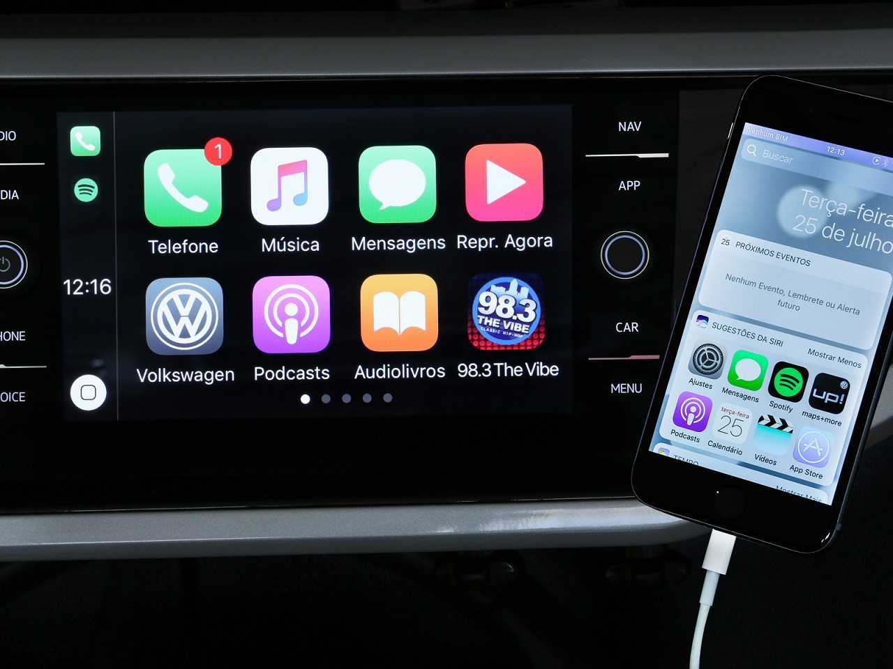 VolkswagenVirtus 2018 - console central