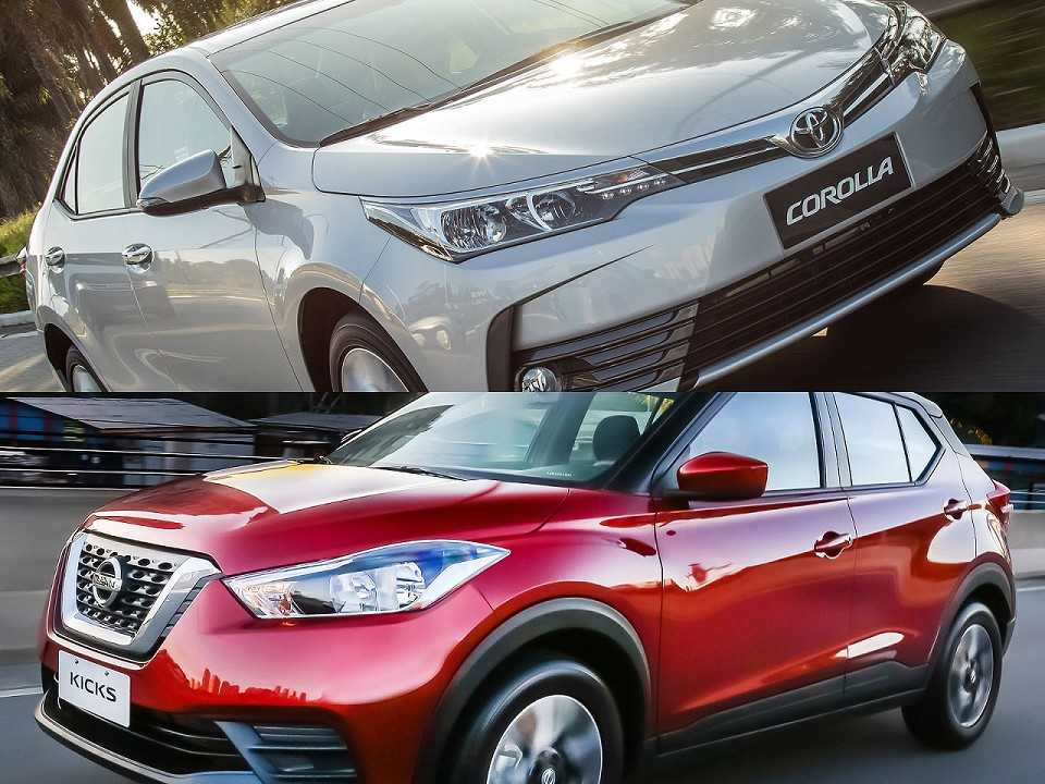 Toyota Corolla e Nissan Kicks