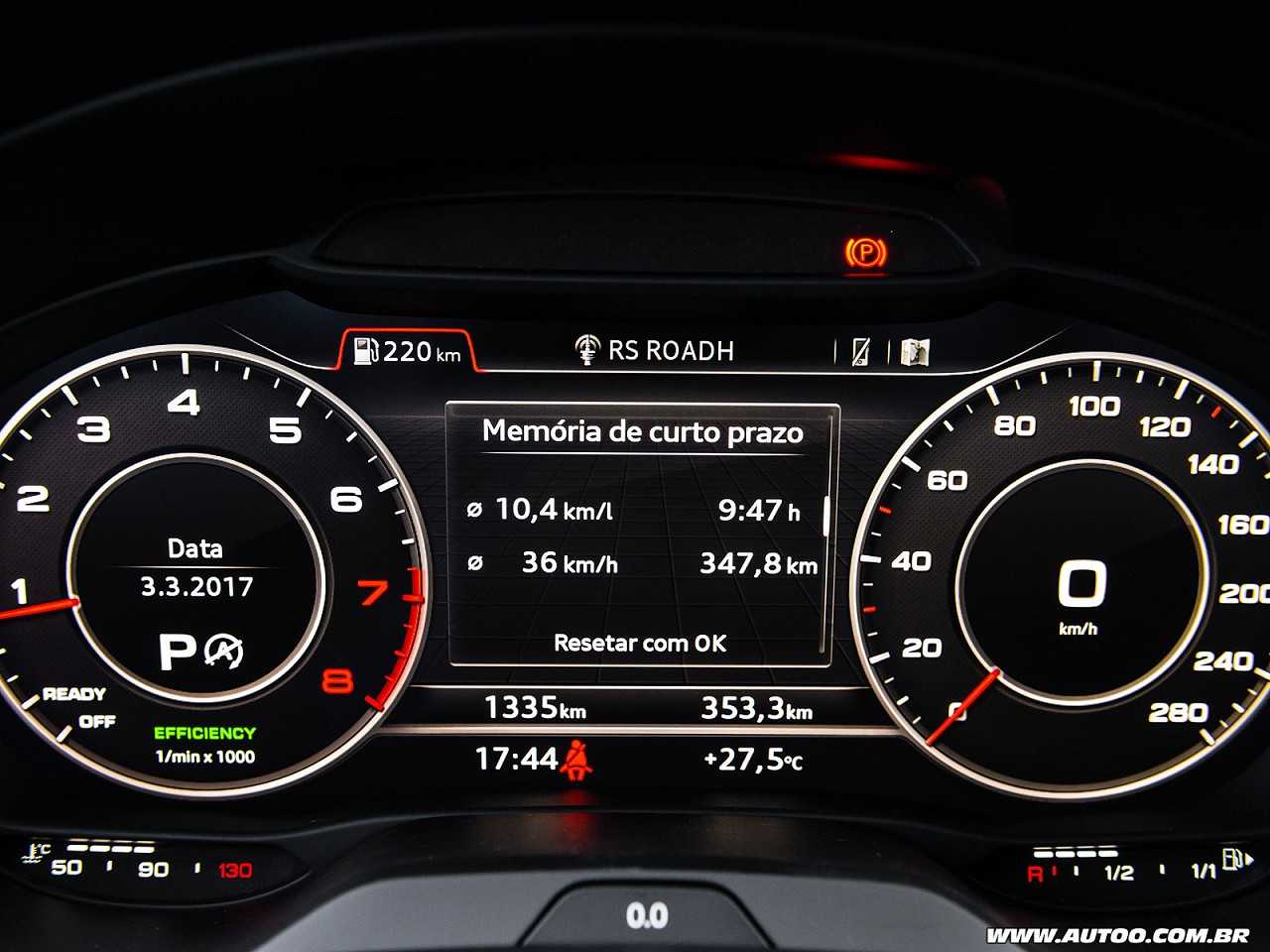 AudiA3 Sedan 2017 - painel de instrumentos