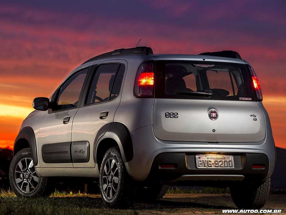Fiat�Uno 2017 - �ngulo traseiro