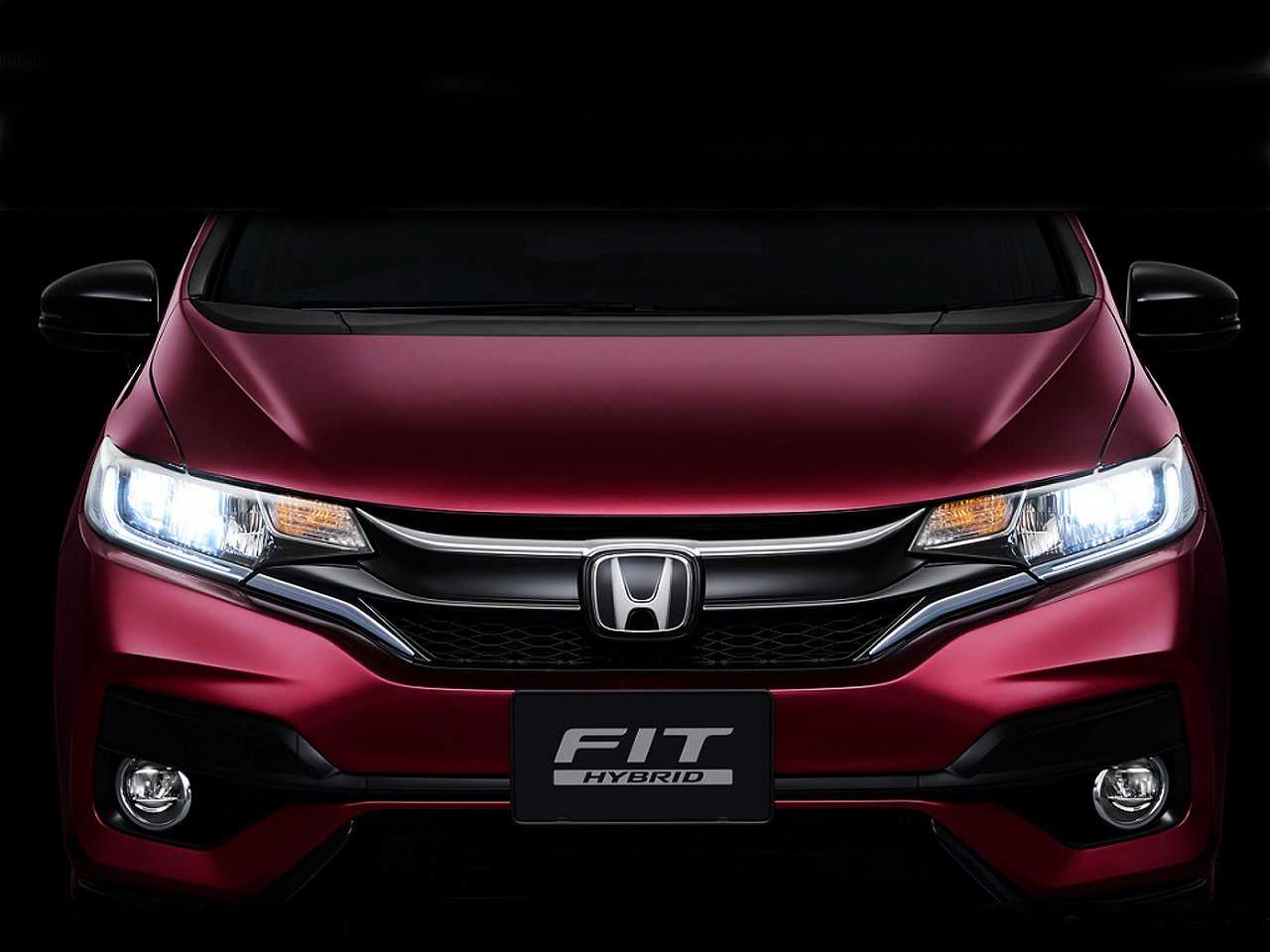 Acima o facelift para a gerao atual do Honda Fit revelado pela marca no Japo