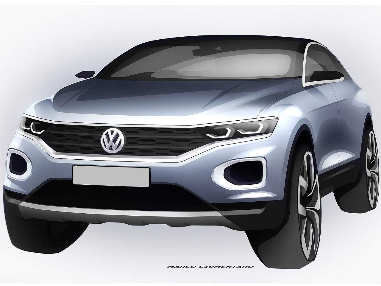 Ilustrao antecipando detalhes do futuro Volkswagen T-Roc