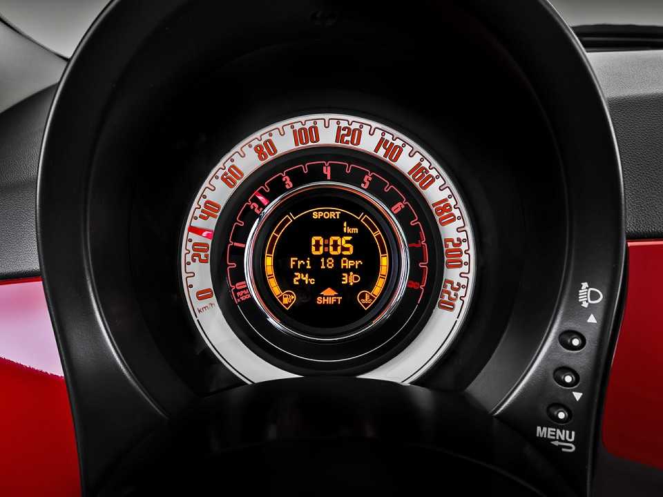 Fiat�500 2017 - painel de instrumentos
