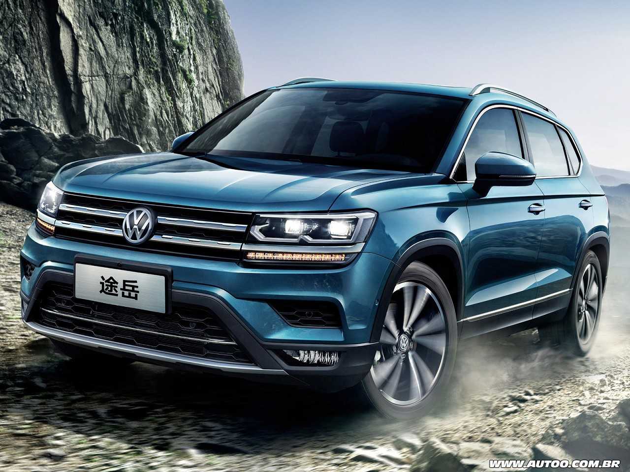 Acima o VW Tharu hoje comercializado na China