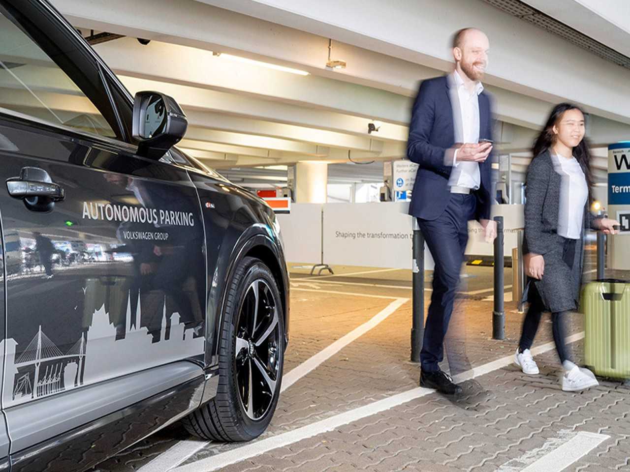 Demonstrao do sistema de estacionamento autnomo do grupo Volkswagen