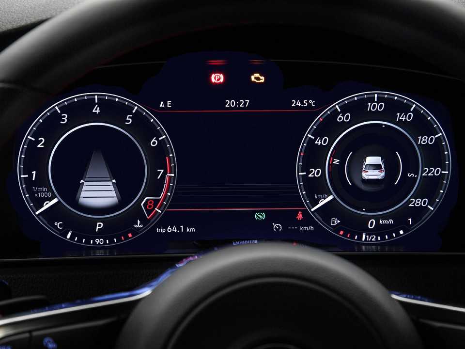 Volkswagen�Golf 2018 - painel de instrumentos
