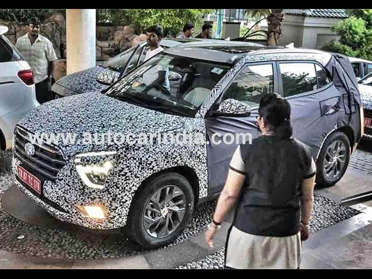 Flagra do novo Hyundai Creta indiano