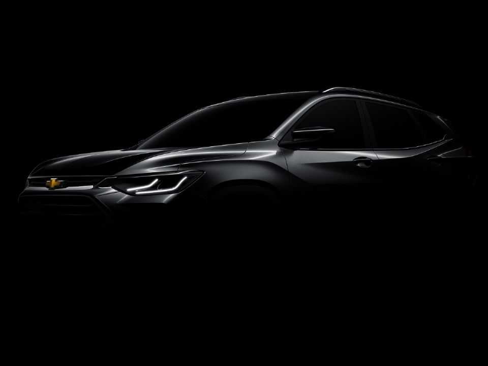 Teaser da Chevrolet antecipando o Tracker 2021, talvez seu principal lançamento para o ano que vem