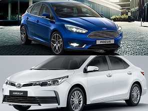 Sedans médios: Toyota Corolla ou Ford Focus?