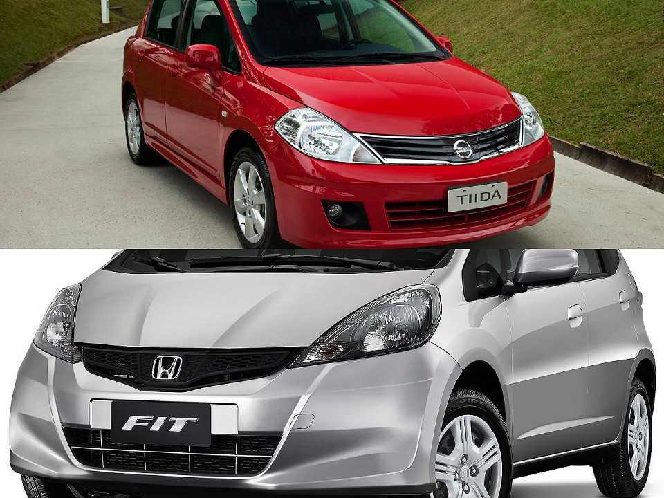 Nissan Tiida e Honda Fit