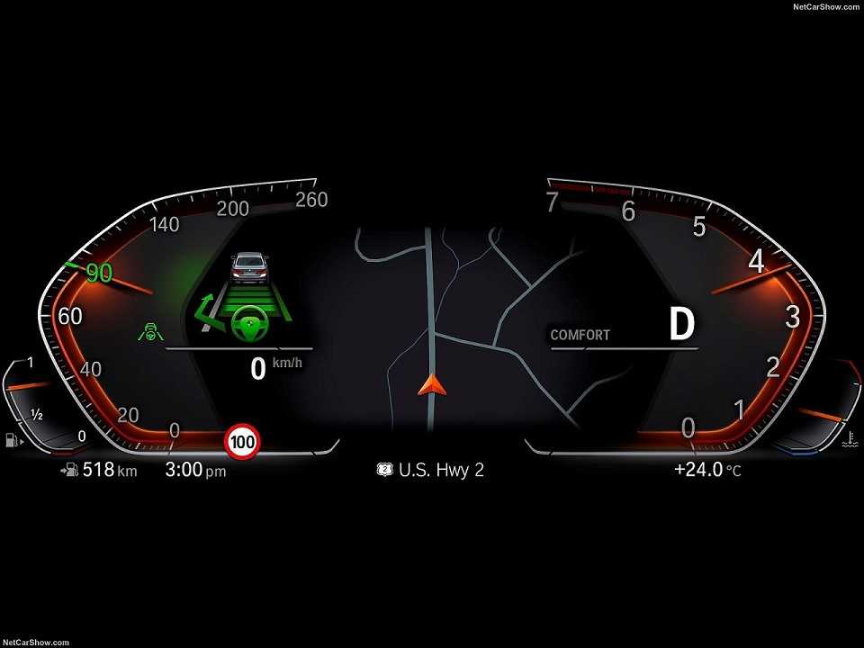 BMWX7 2020 - painel de instrumentos