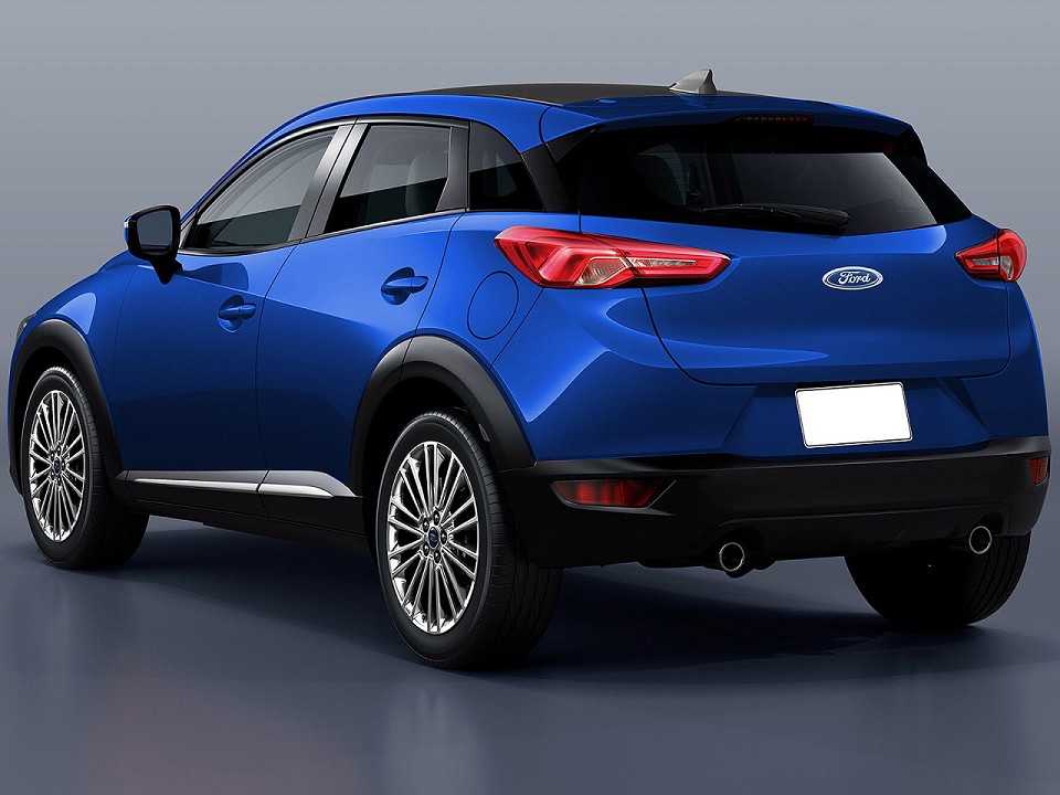 Projeção de Kleber Silva antecipando o SUV derivado do Fiesta para o mercado Europeu