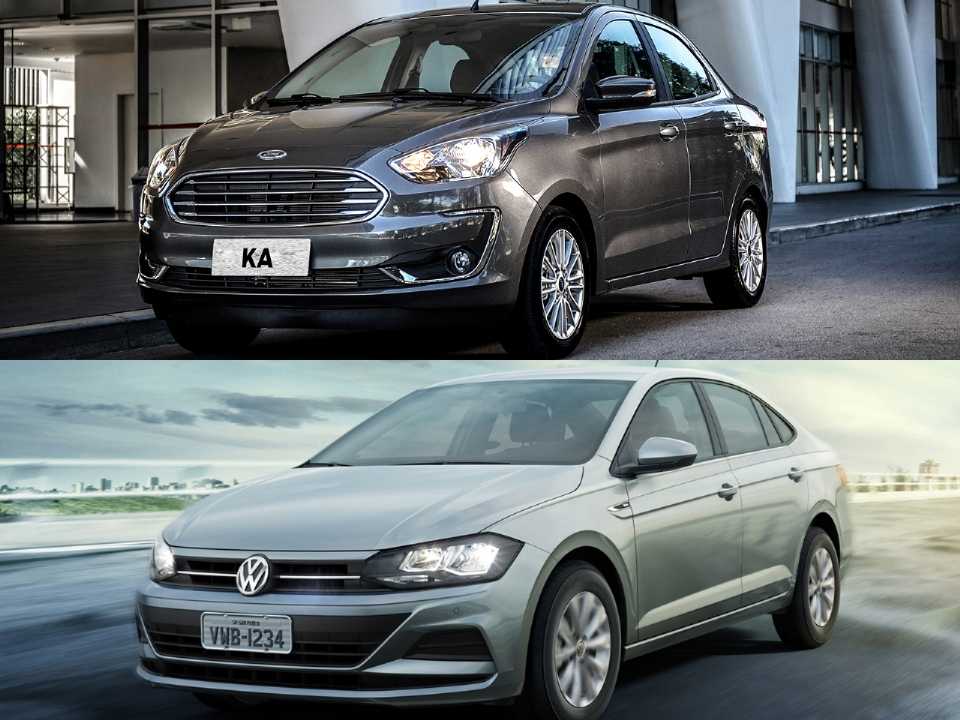 Ford Ka e Volkswagen Virtus