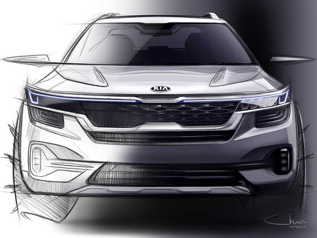 Primeiro teaser oficial do novo SUV compacto global da Kia