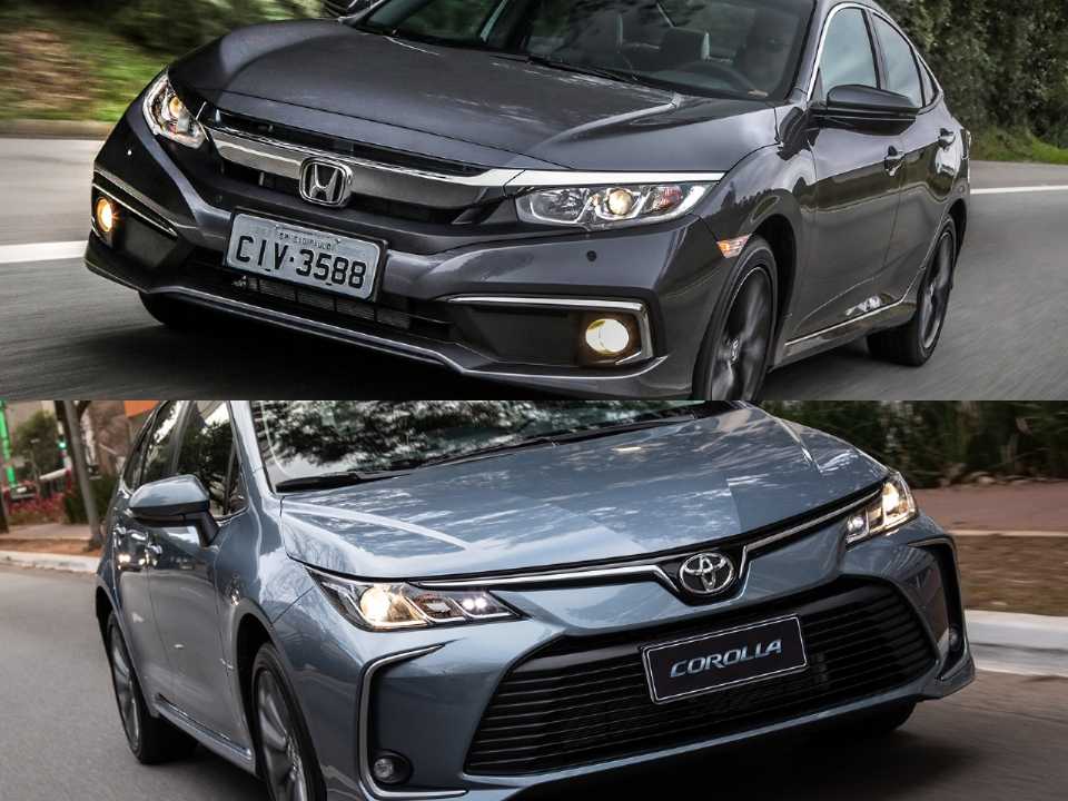 Honda Civic e Toyota Corolla