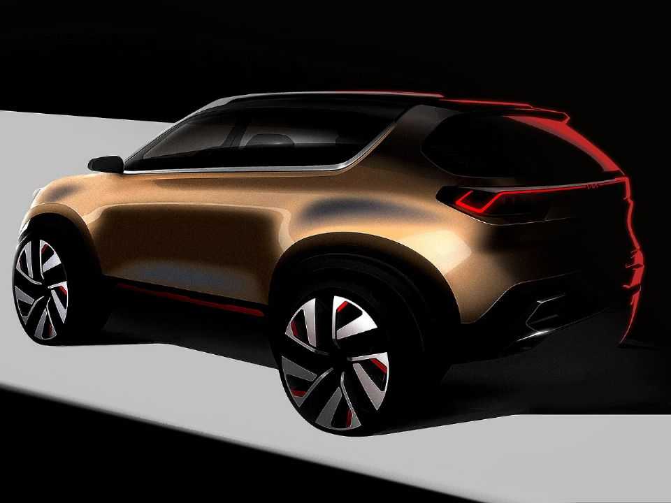 Teaser do futuro SUV subcompacto que a Kia apresentará em breve