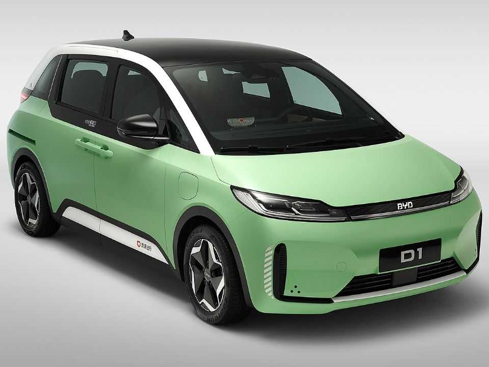 Acima o D1, modelo desenvolvido pela DiDi e a BYD