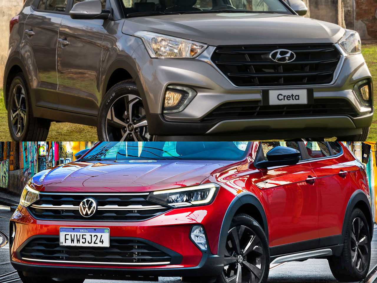 Hyundai Creta e Volkswagen Nivus