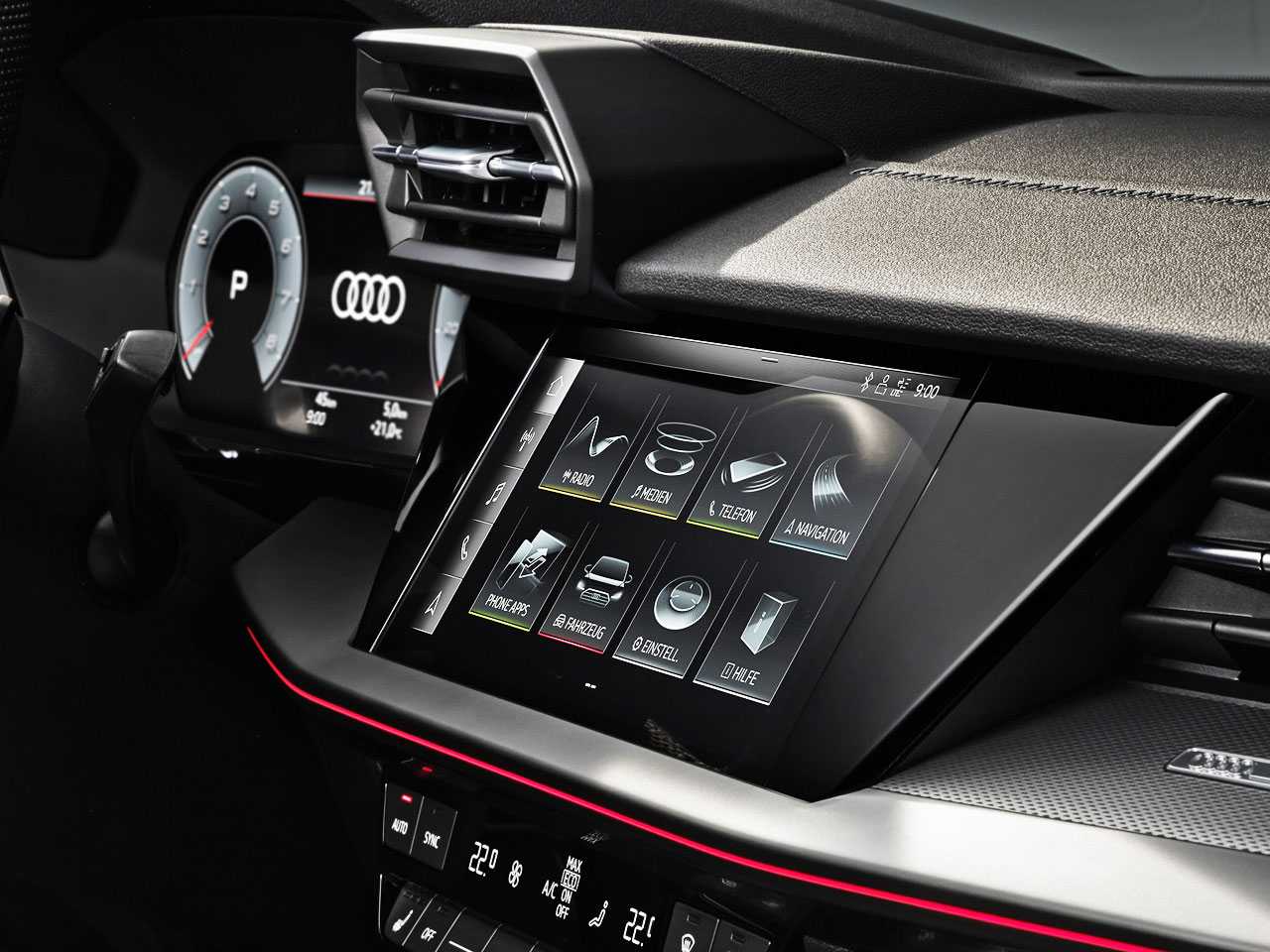 Audi�A3 Sedan - Foto 12 de 38 - 1600 x 1200 pixels2021 - console central