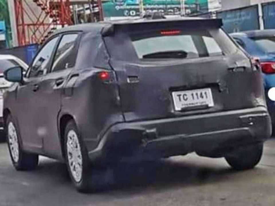 O protótipo do SUV Corolla Cross é visto na Tailândia: produção no Brasil