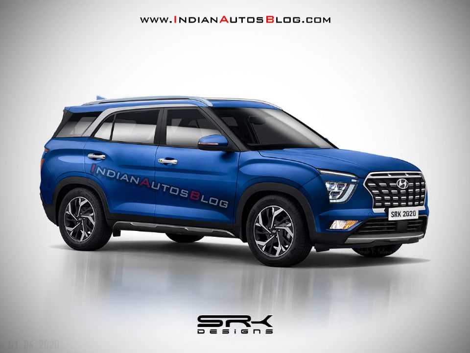 Projeção do Indian Autos Blog para o inédito Creta 7 lugares