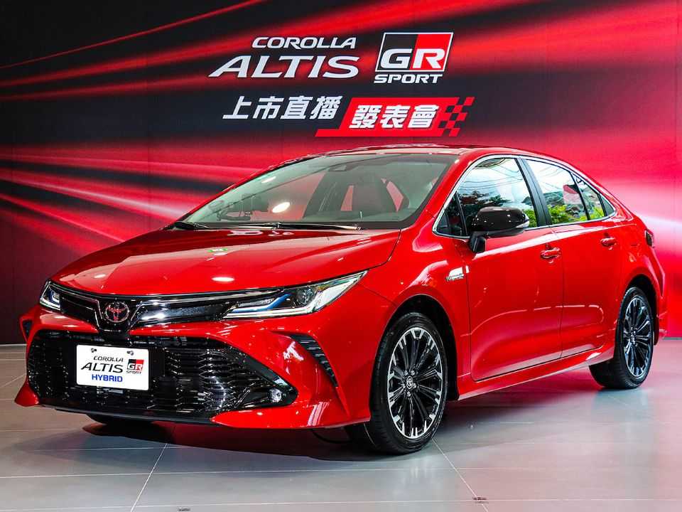 Acima o Corolla Altis GR Sport revelado em Taiwan