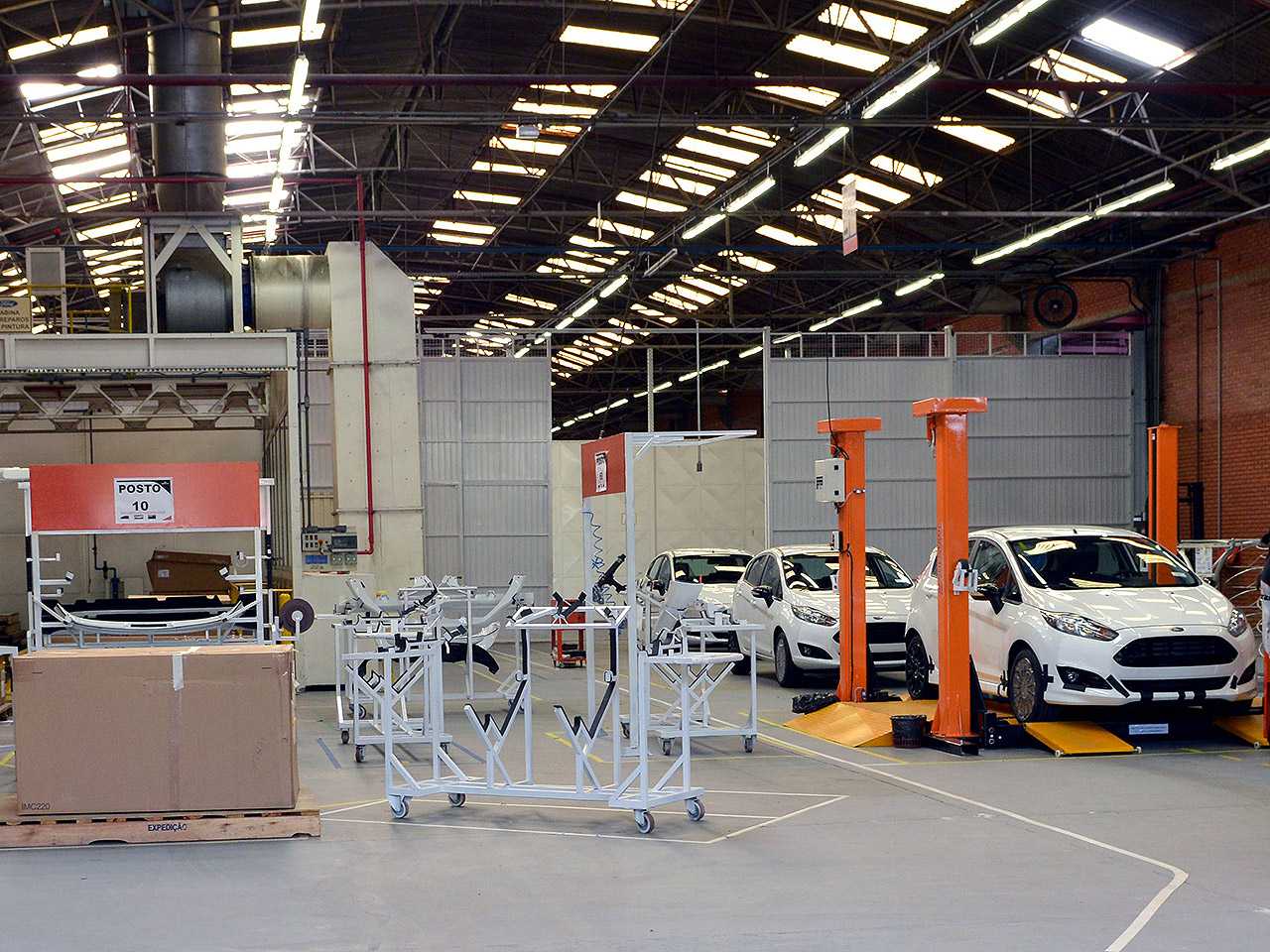 Fbrica da Ford em So Bernardo do Campo (SP) ainda operando com a produo do Fiesta