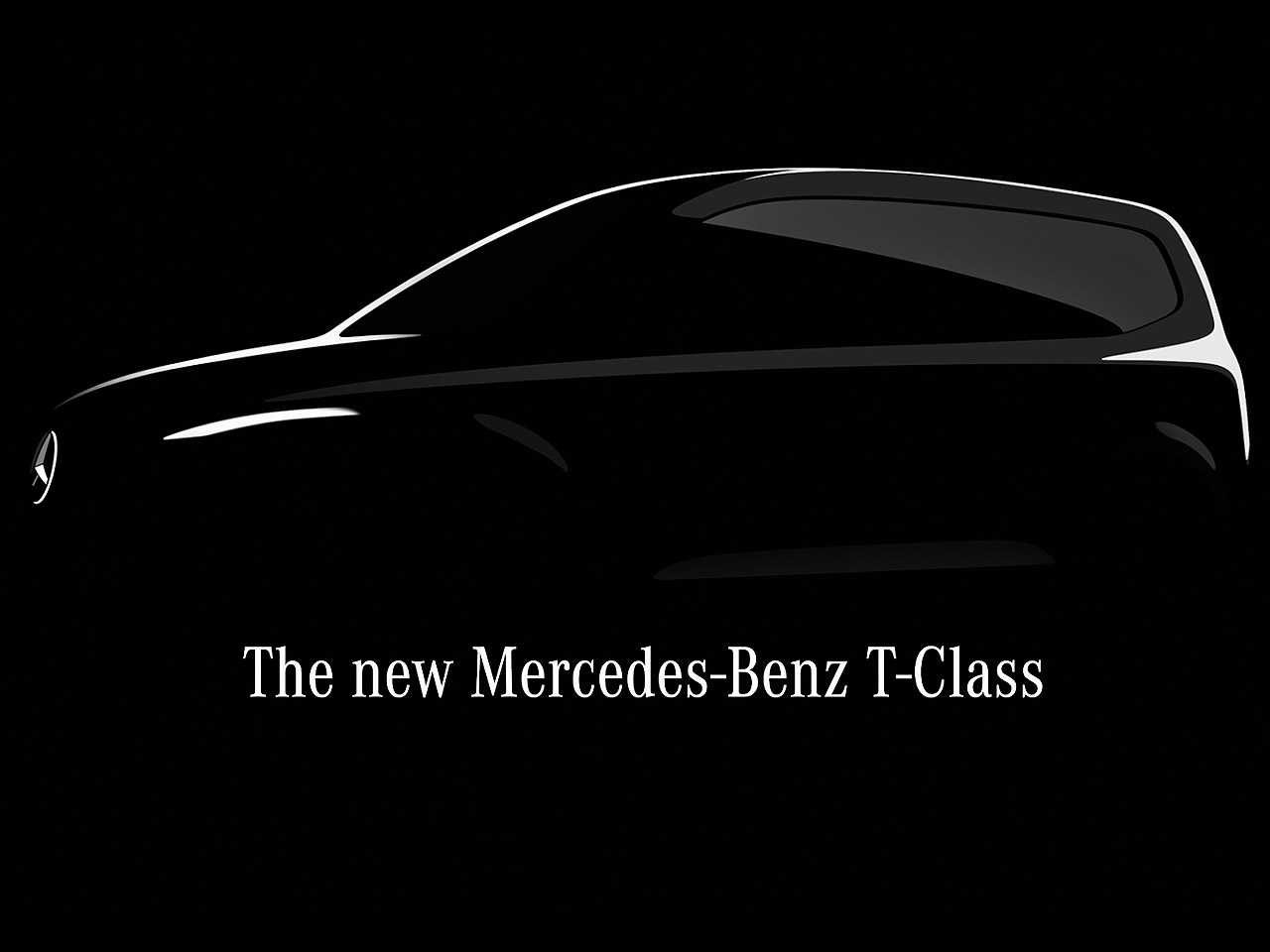 Teaser da Mercedes-Benz confirmando a indita Classe T