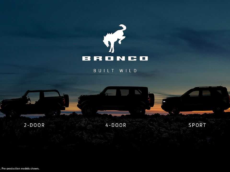 Ford antecipa como será composta a gama Bronco 2021