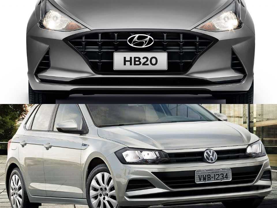 Hyundai HB20 e Volkswagen Polo