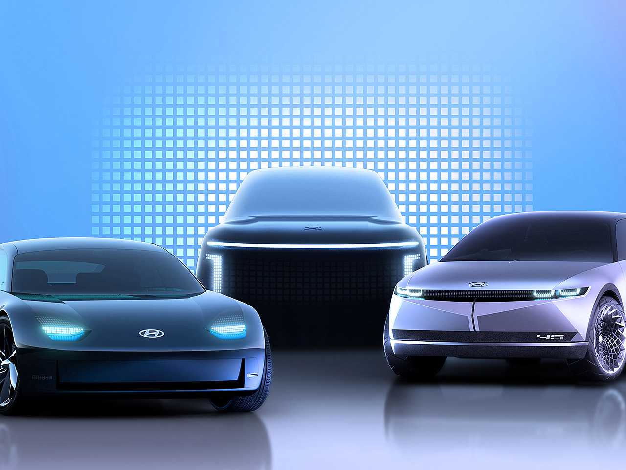 Detalhe da futura gama Ioniq, famlia de modelos eltricos da Hyundai
