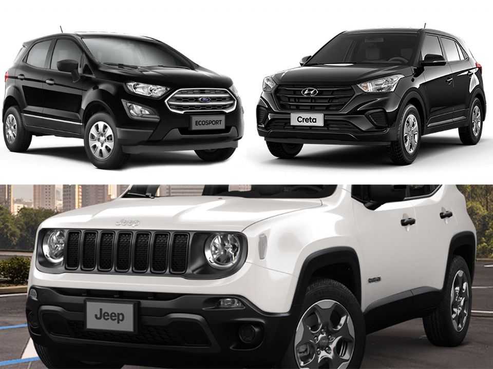 Ford EcoSport, Hyundai Creta e Jeep Renegade