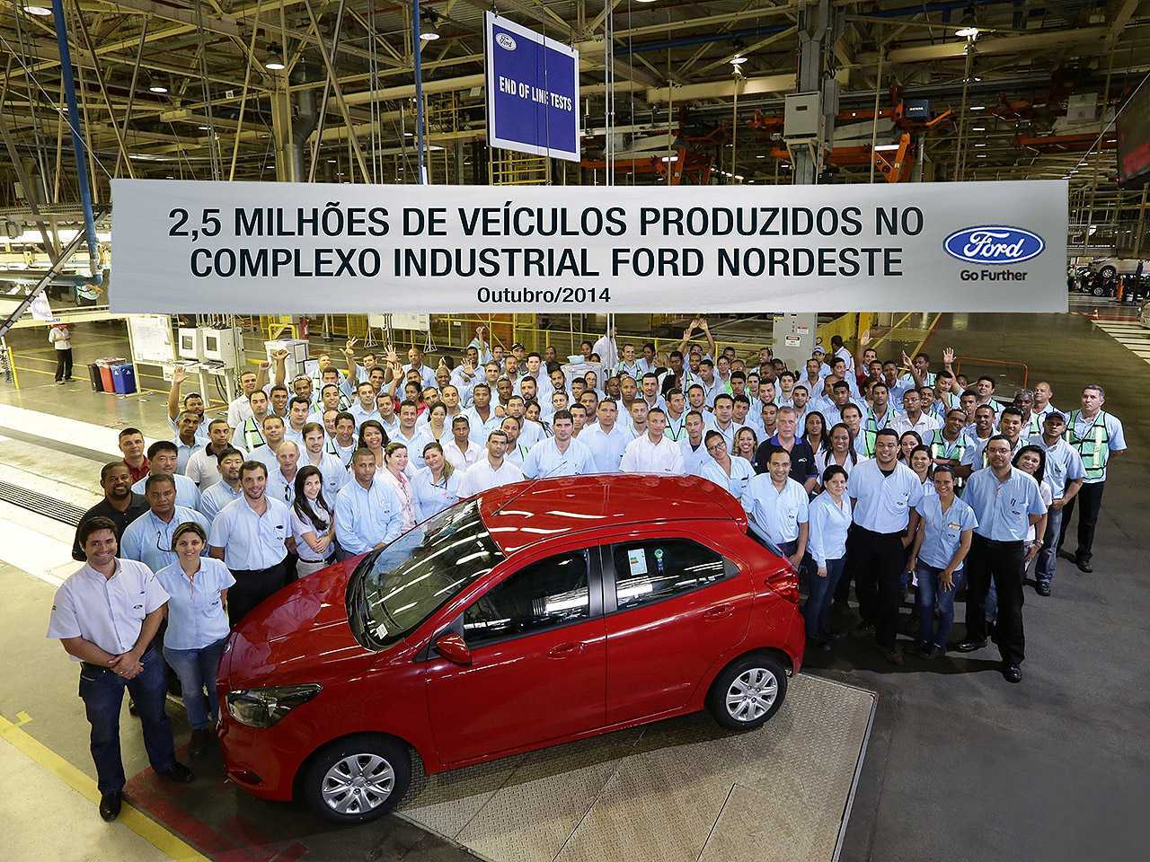 Em 2014, marco importante foi alcançado pela Ford em Camaçari