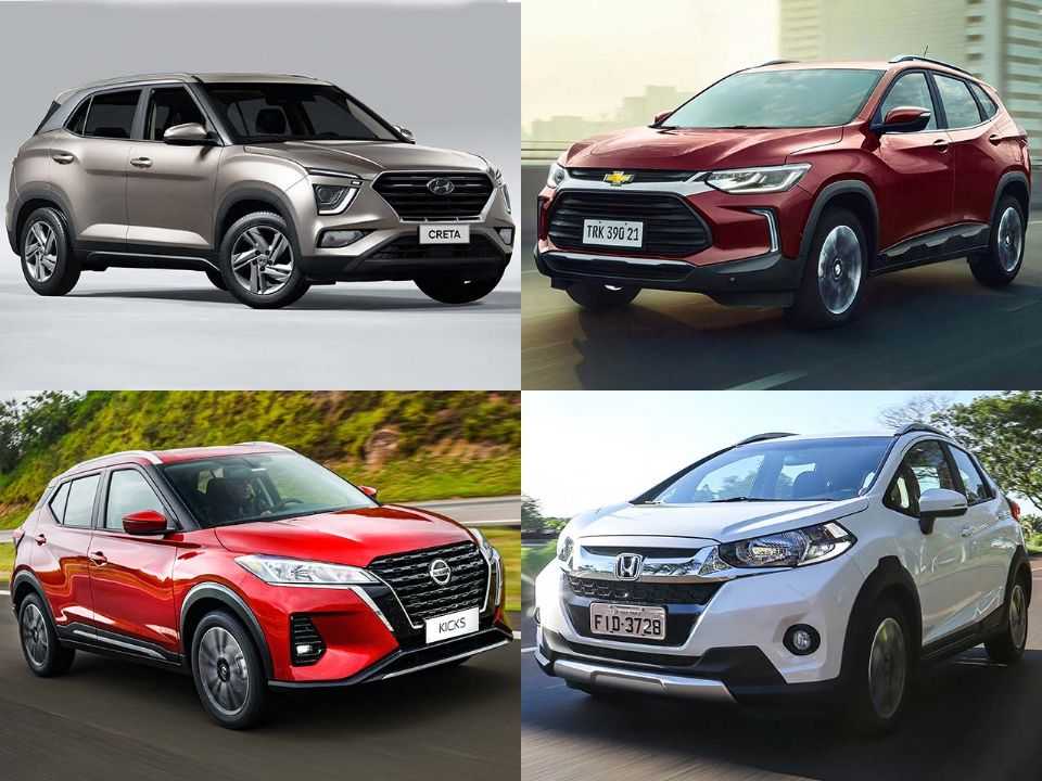 Hyundai Creta, Chevrolet Tracker, Nissan Kicks e Honda WR-V