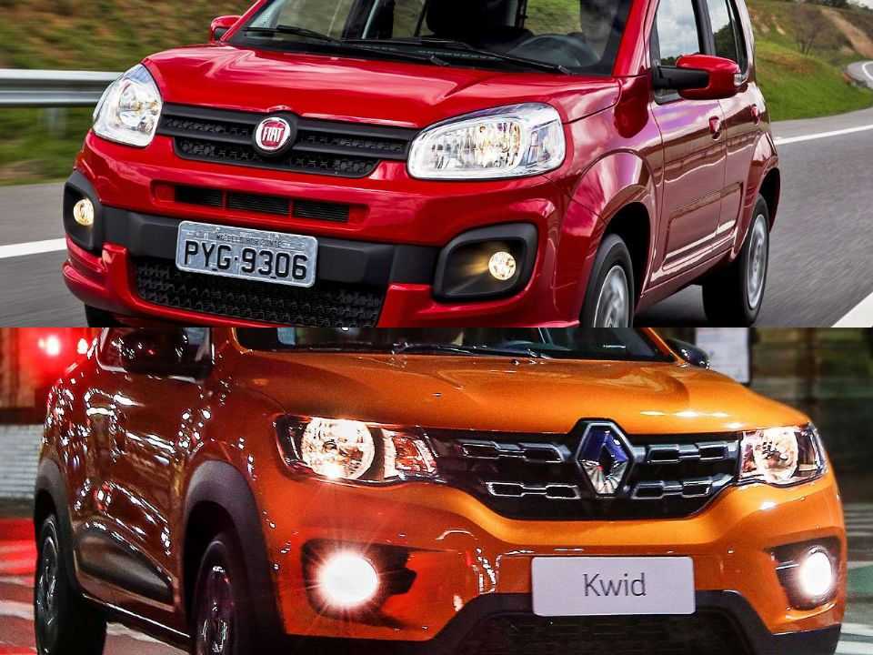 Fiat Uno e Renault Kwid