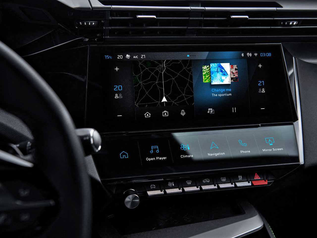 Peugeot308 2022 - console central
