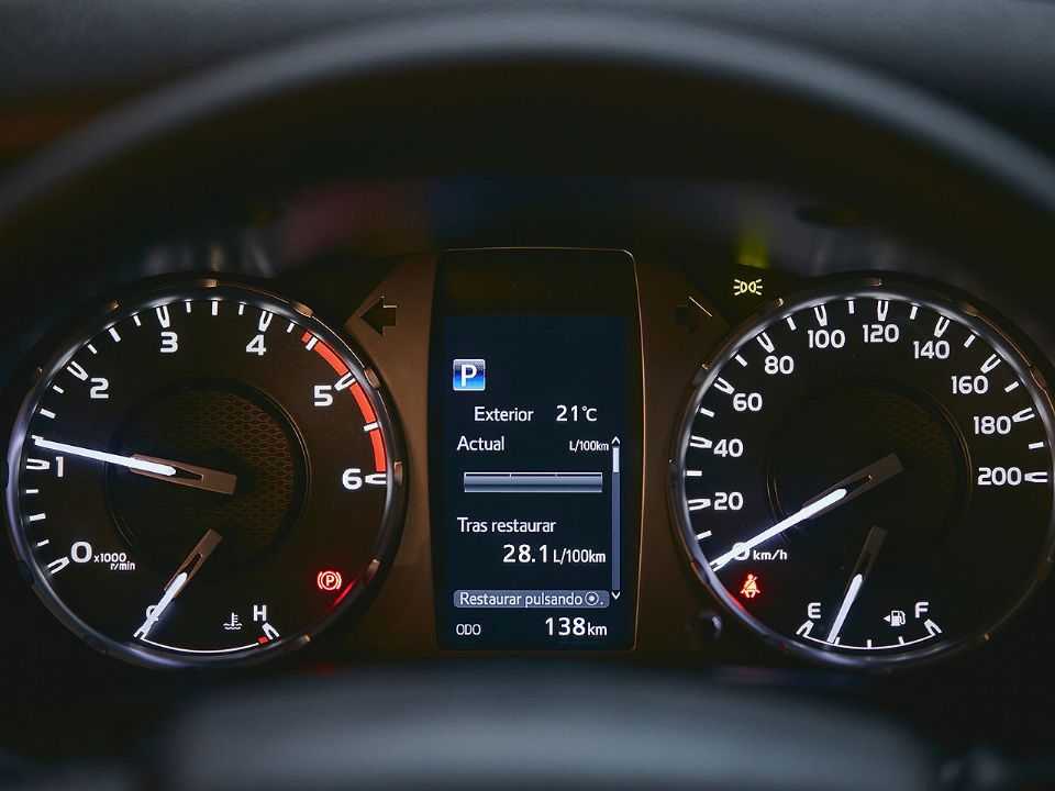 Toyota�Hilux 2021 - painel de instrumentos