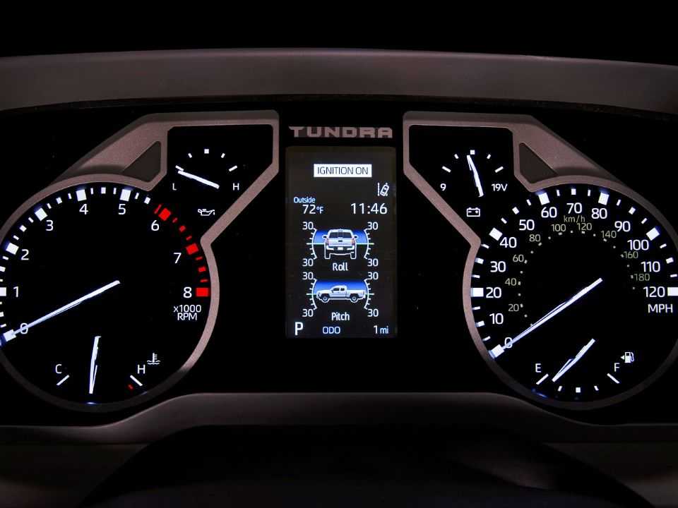 Toyota�Tundra 2022 - painel de instrumentos