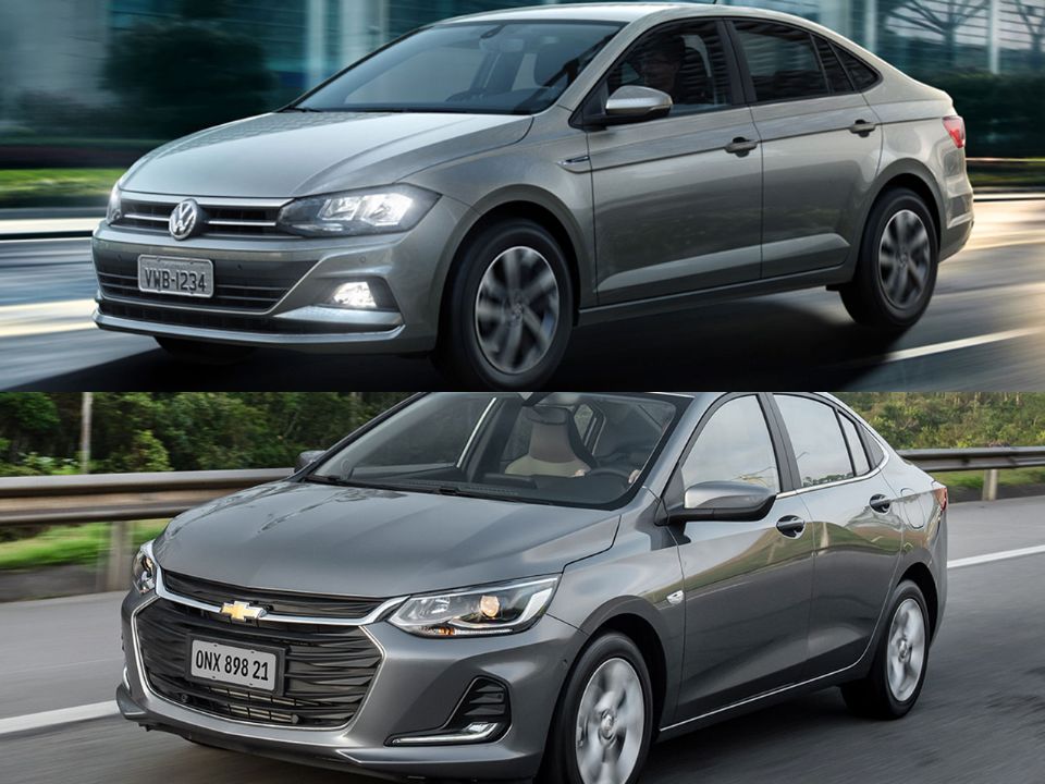 Volkswagen Virtus e Chevrolet Onix Plus