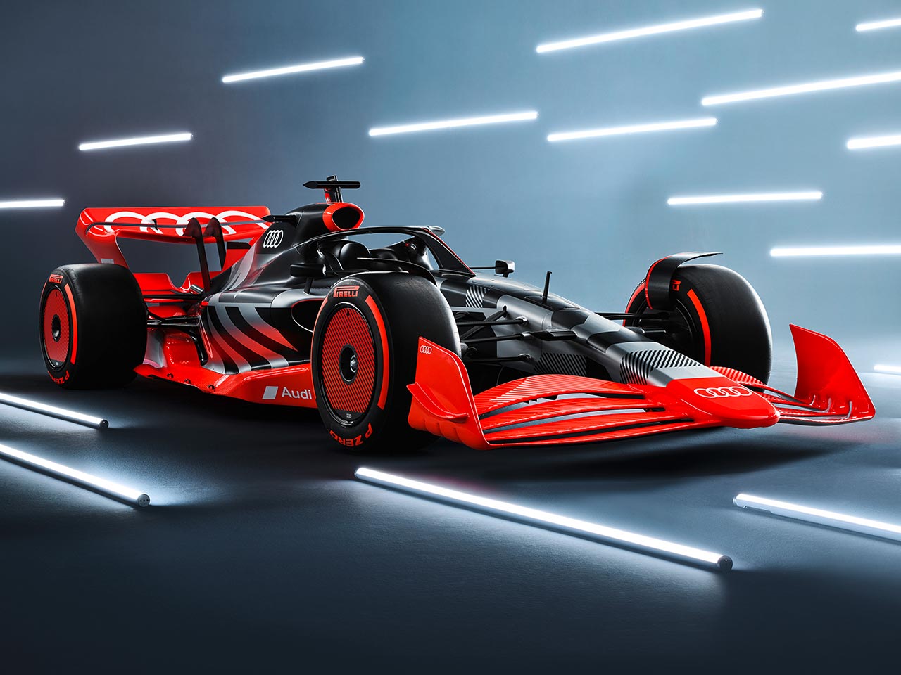 Conceito do carro da Audi para a temporada 2026 da F1