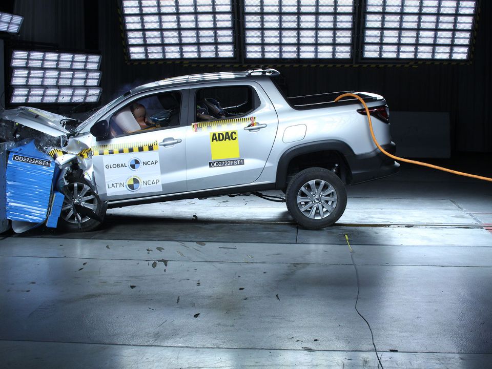 Fiat Strada decepciona no quesito segurança após avaliação do Latin NCAP