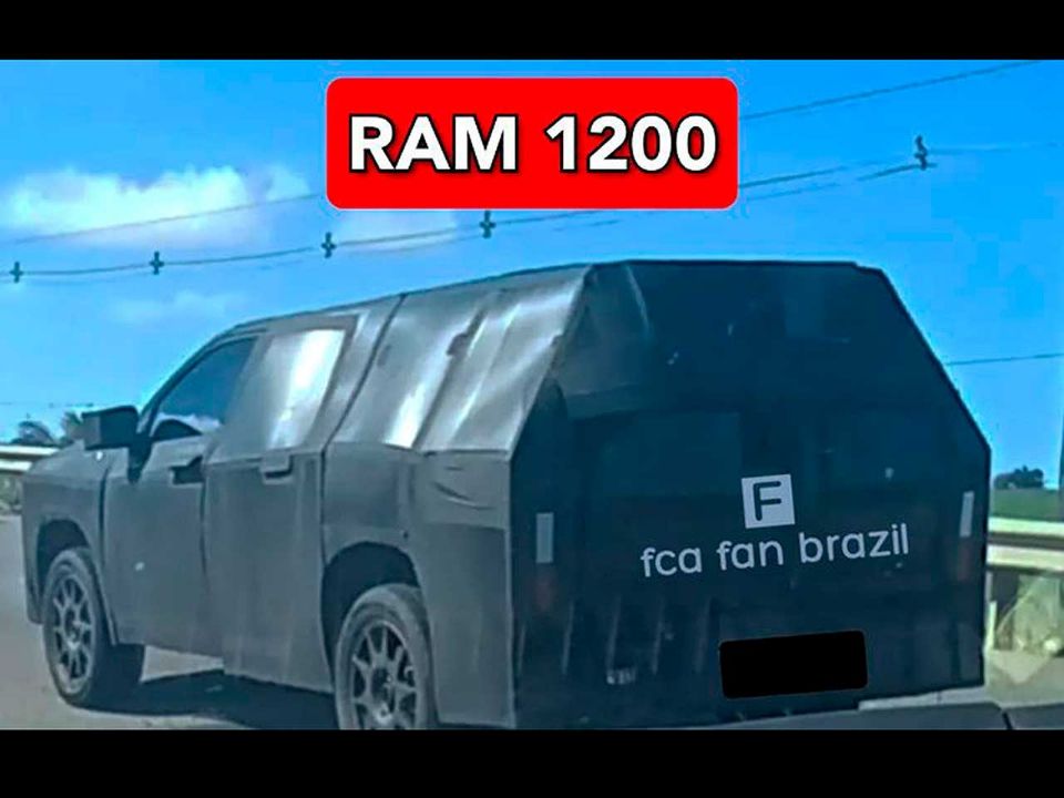 Protótipo da Ram 1200 em testes no Brasil